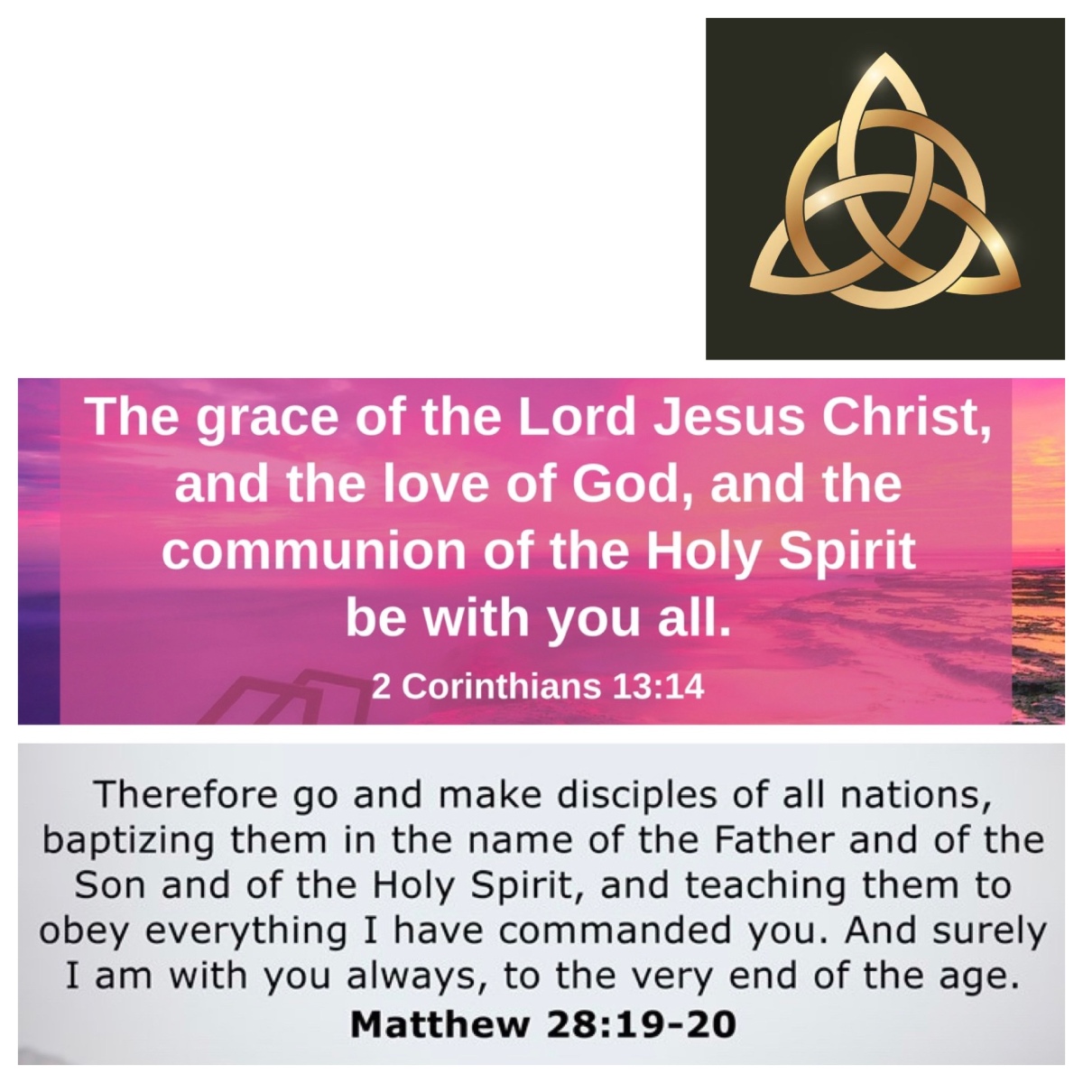 Forcing scripture to support doctrine: texts for Trinity Sunday (2 Cor 13, Matt 28; Trinity A)