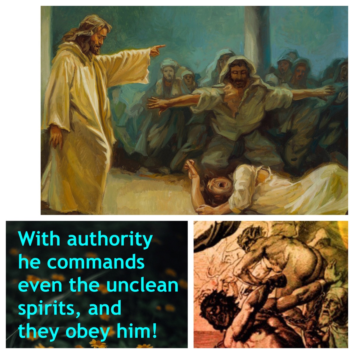 The man was convulsing and crying; the people were astounded and amazed (Mark 1; Epiphany 4B)