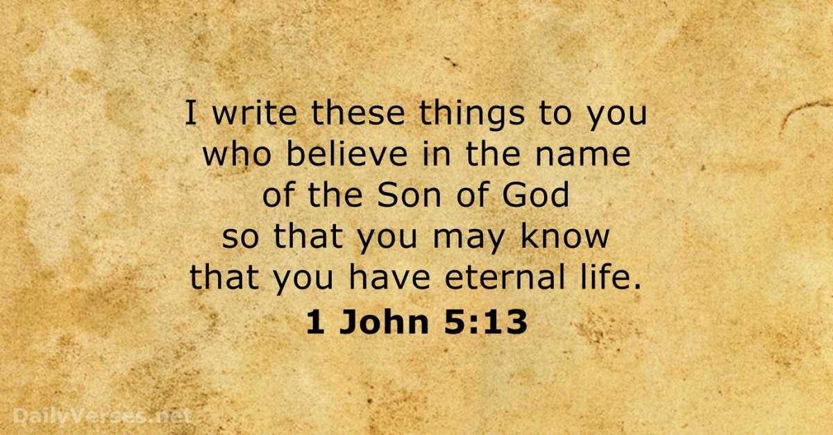 I write these things … that you may know (1 John 5; Easter 7B)